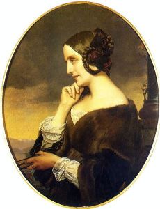 Marie D'Agoult novia de Franz Liszt