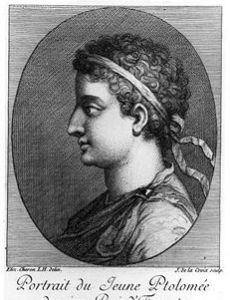 Ptolemy XIII Theos Philopator esposo de Cleopatra VII