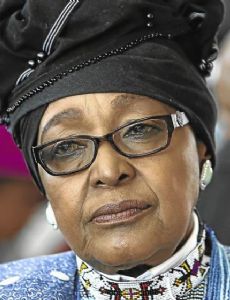 Winnie Mandela esposa de Nelson Mandela